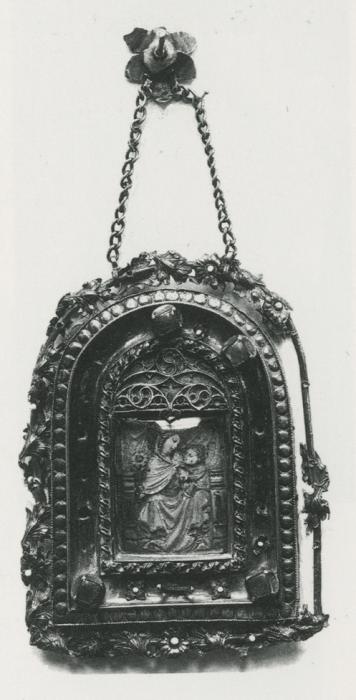 Panel, 1 register, inserted into a pax (baiser de paix; plaquette) (Front)