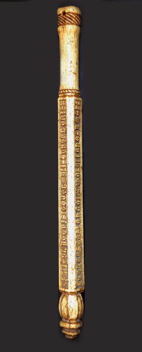 Staff (bâton de commandement); known as the 'staff of Niccolò Trinci' (Side)