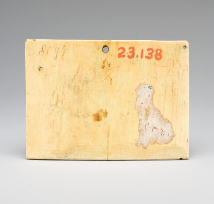 Panel, 1 register (fragment of the right wing of a diptych) (Back)