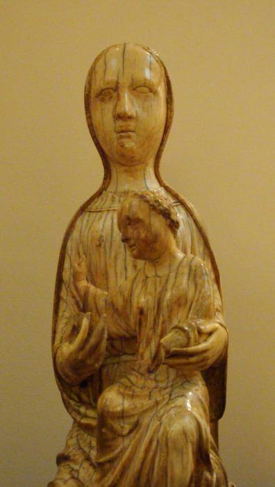 Statuette; also known as Vierge d'Ourscamp (Ourscamp Virgin) (Detail)