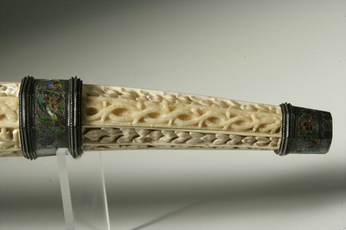 Hunting horn (oliphant) (Detail, end)