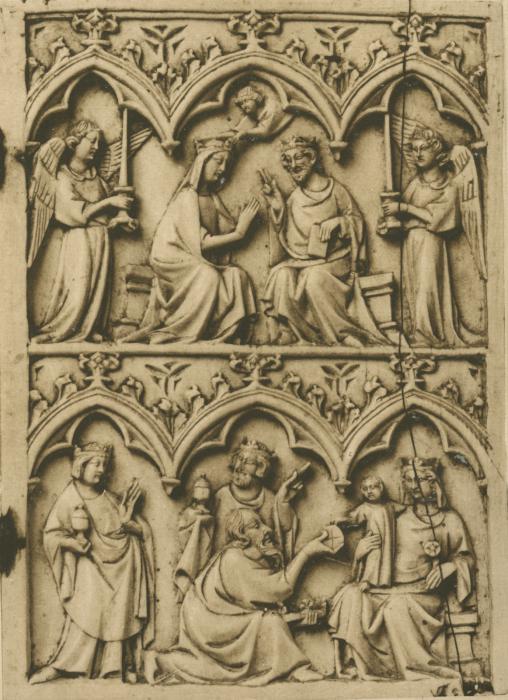 Diptych, 2 registers, 3 arches across (frise d'arcatures) (Wing, right)