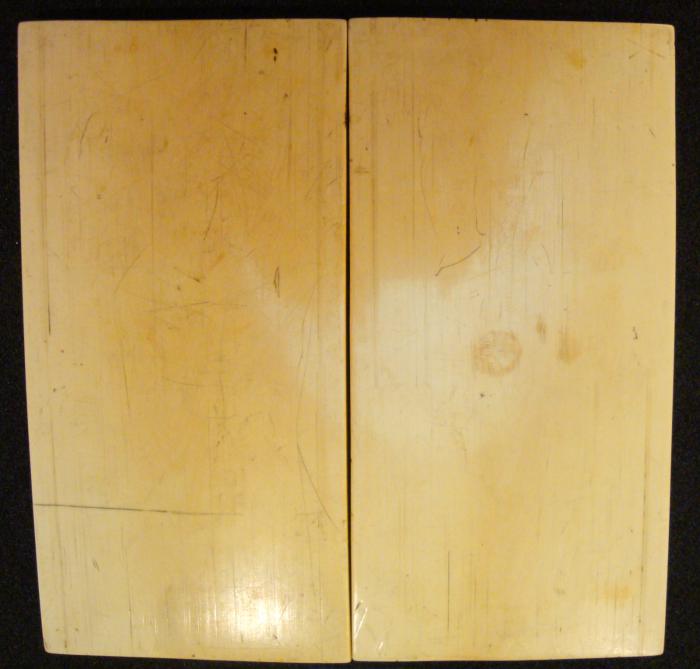 Diptych, 3 registers, 5 arches across (frise d'arcatures) (Back)