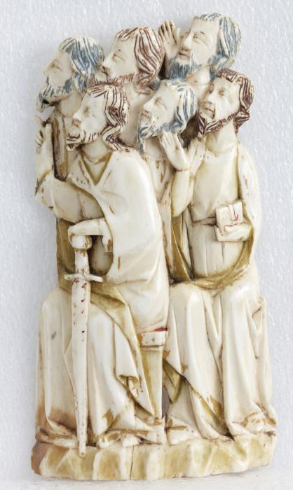 Relief (fragment of a tabernacle or altarpiece; appliqué) (Front (right))