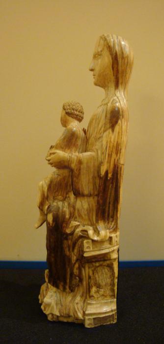 Statuette; also known as Vierge d'Ourscamp (Ourscamp Virgin) (Side)