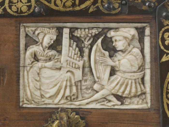 Openwork panels, part of a casket (plaque ajourée; coffret) (Detail, lid)