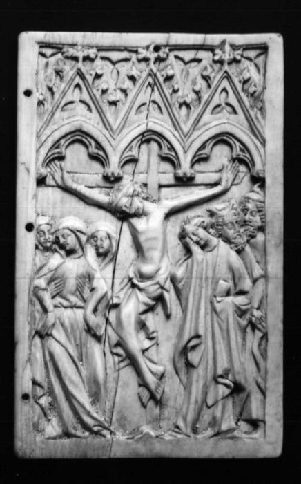 Panel, 1 register, 3 arches across (plaquette; frise d'arcatures) (Front)