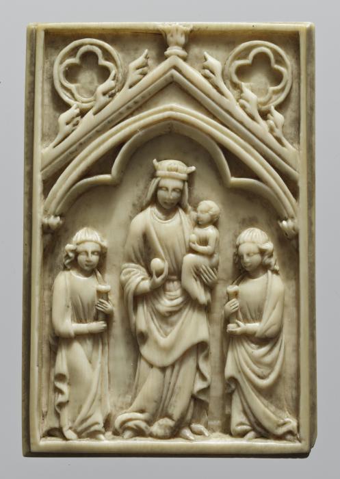 Panel, 1 register, 1 arch across (plaquette) (Front)