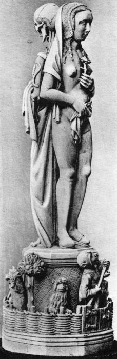 Statuette with carved base