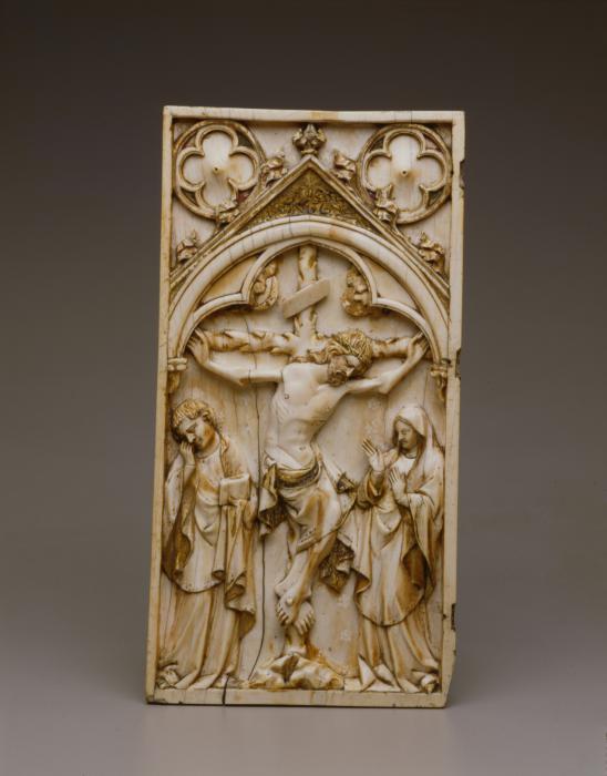 Wing, right (part of a diptych), 1 register, 1 arch across (plaquette) (Front)