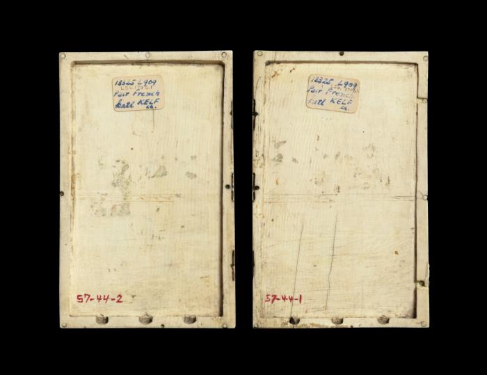 Writing tablet, 2 registers, 5 arches across (frise d'arcatures) (Back)