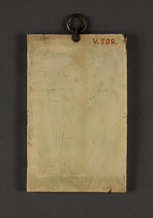 Wing, left (part of a diptych), 2 registers, 6 arches across (frise d'arcatures) (Back)