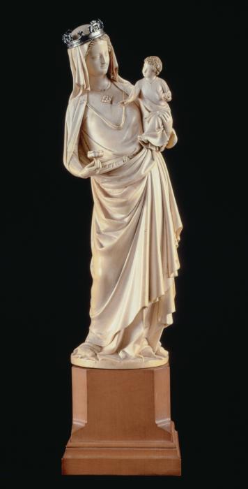 Statuette (part of a group); Virgin and Child from the Abbey Church of Saint-Denis (Vierge de Saint-Denis) (Front)