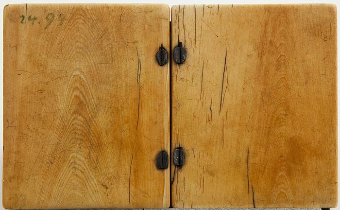 Diptych, 1 register, 3 arches across (plaquettes; frise d'arcatures) (Back)