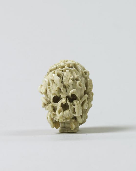 Rosary bead, 2 faces (chapelet)