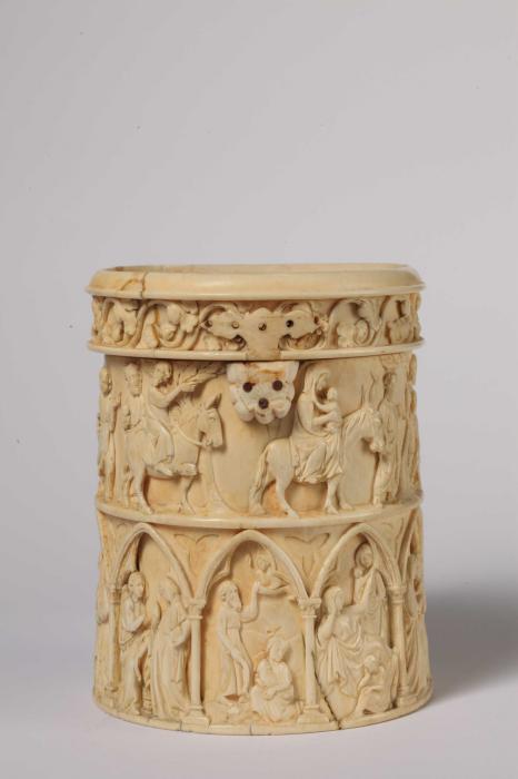 Pyxis, 2 registers, with arches (pyxide; frise d'arcatures; colonnettes) (Side)