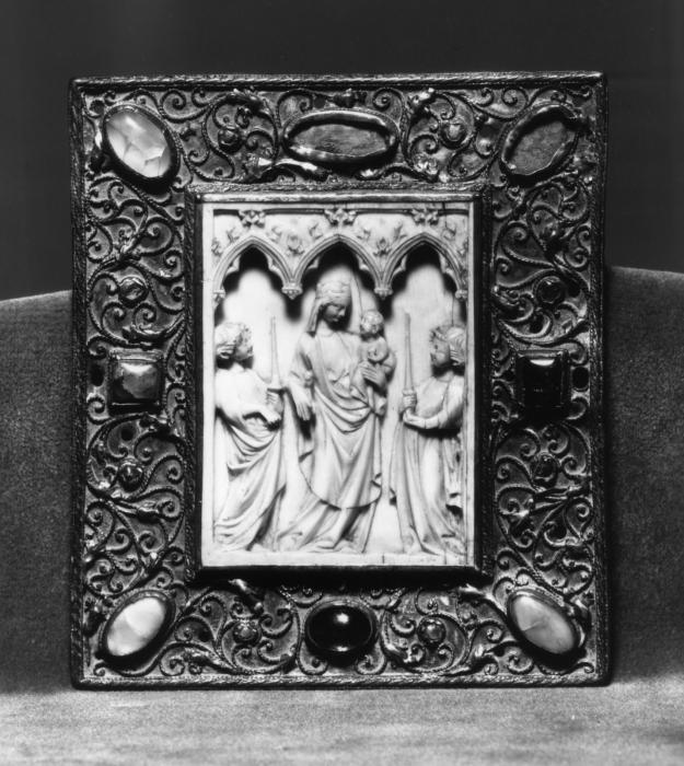 Panel, 1 register, 3 arches across (plaquette; frise d'arcatures) (Front)