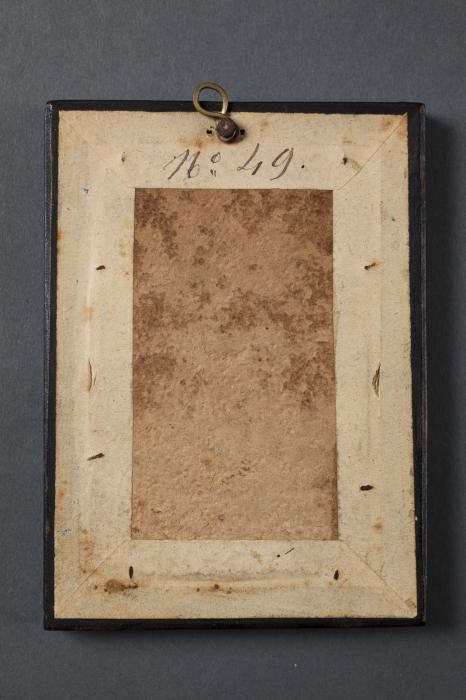 Wing, right (fragment of a diptych), 1 register, 3 arches across (frise d'arcatures; plaquette) (Back)