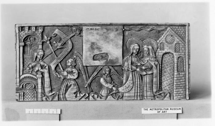 Panel (fragment of a casket; front), 1 register (coffret) (Front)