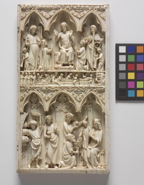 Diptych, 2 registers, 3 arches across (frise d'arcatures) (Wing, right)