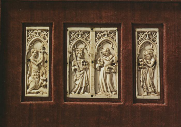 Panels (probably fragments from a casket), 1 register, with arches (frise d'arcatures) (Front)