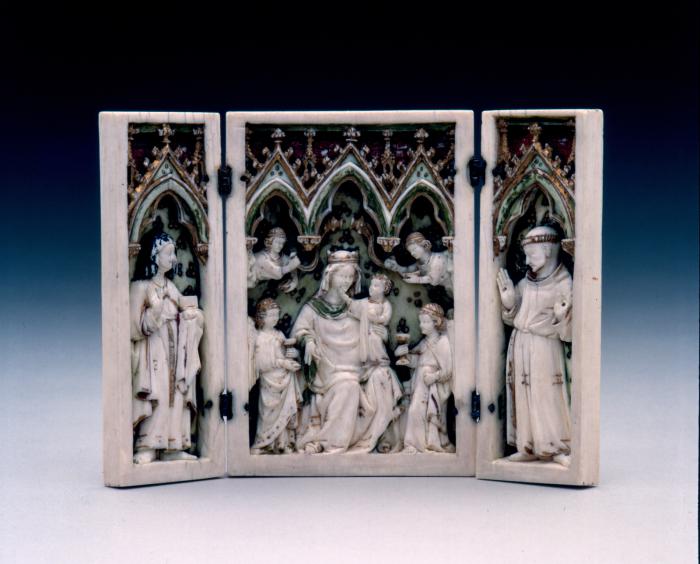 Triptych, 1 register, 1 and 3 arches across (frise d'arcatures) (Front)