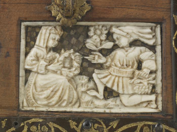 Openwork panels, part of a casket (plaque ajourée; coffret) (Detail, lid)