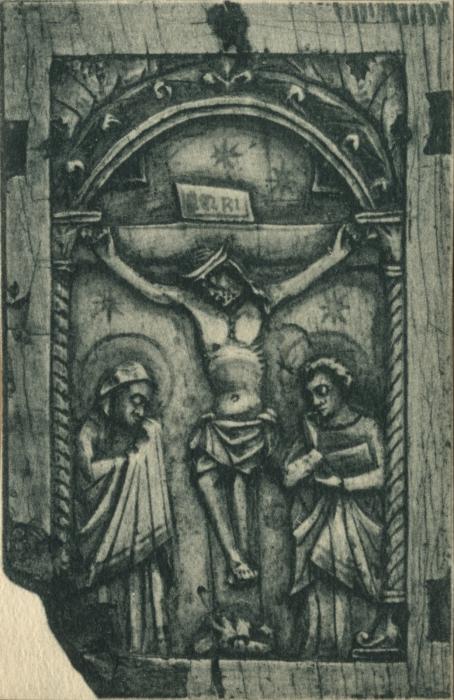 Panel (fragment of a polyptych), 1 register, 1 arch across (plaquette; colonnettes) (Front)