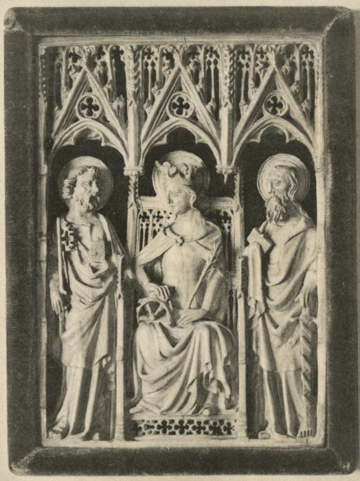 Openwork panel, 1 register, 3 arches across (plaque ajourée) (Front)