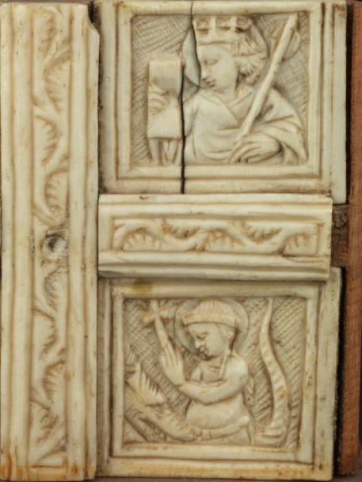 Panels (fragments of a casket, possibly the lid; coffret) (Front, detail)