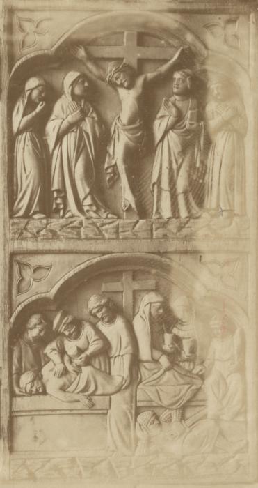 Diptych, 2 registers, 1 arch across (Wing, right)