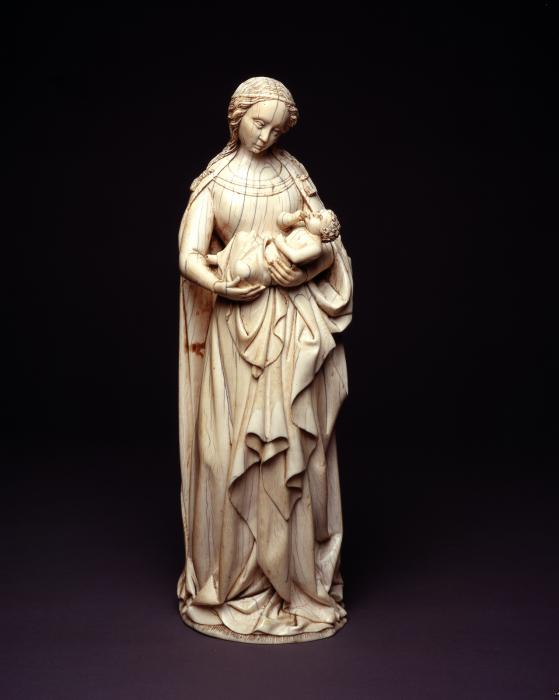 Statuette; known as 'Vierge au Ruban' or 'Vierge de Valmont' (Front)