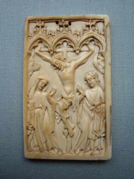 Double-sided panel, 1 register, 3 arches across (plaquette, frise d'arcatures) (Side 2)