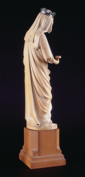 Statuette (part of a group); Virgin and Child from the Abbey Church of Saint-Denis (Vierge de Saint-Denis) (Side)