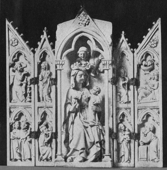 Gabled polyptych (tabernacle; colonnettes) (Front)