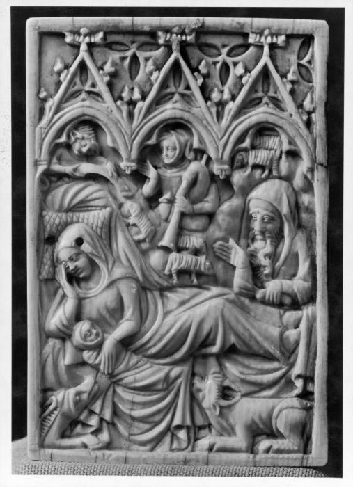 Panel, 1 register, 3 arches across (frise d'arcatures; plaquette) (Front)