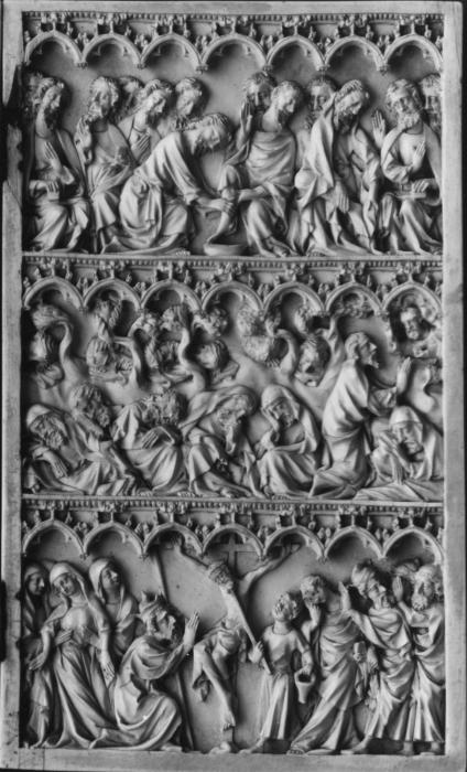 Diptych, 3 registers, 7 arches across (frise d'arcatures) (Wing, right)