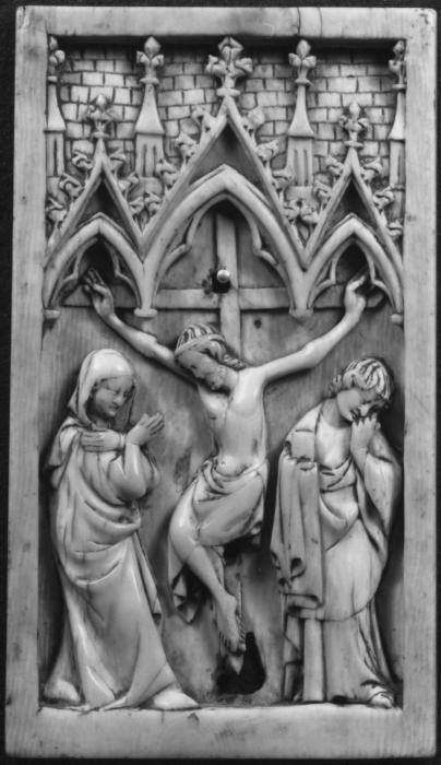 Panel, 1 register, 3 arches across (plaquette; frise d'arcatures) (Front)