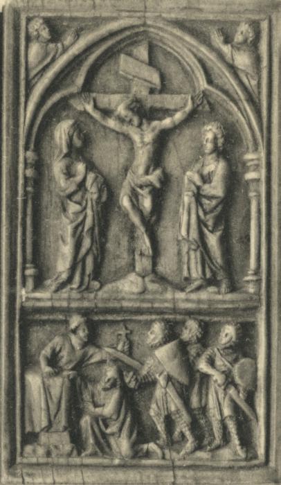 Diptych, 2 registers, 1 arch across (colonnettes) (Wing, right)