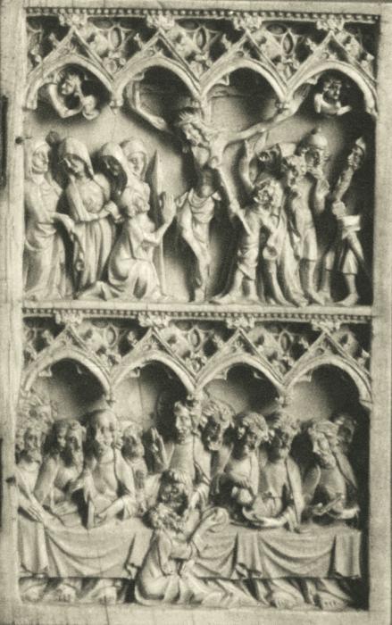 Diptych, 2 registers, 4 arches across (frise d'arcatures) (Wing, right)