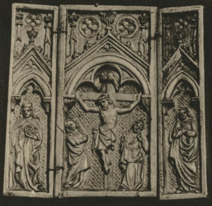 Triptych, 1 register, 1 arch across (Front)