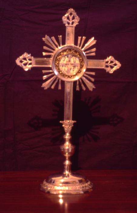 Reliquary of the True Cross; including openwork panels (plaques ajourées) (Front)