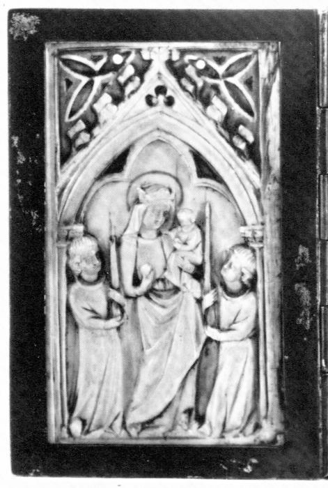 Panel, 1 register, 1 arch across (plaquette); reused as part of a diptych (Front)