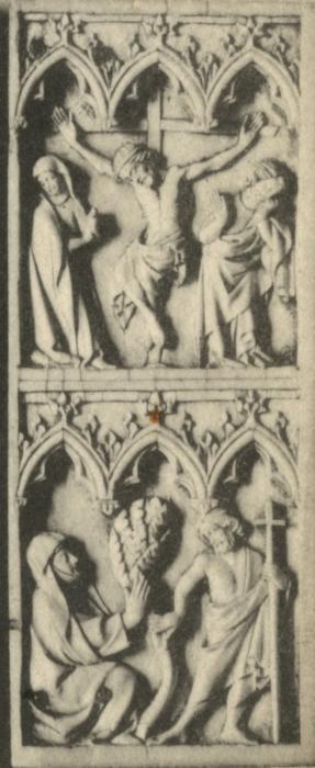 Diptych, 2 registers, 3 arches across (frise d'arcatures) (Wing, right)