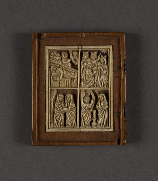 Openwork panel, 2 registers, 2 compartments across (plaque ajourée) (Front)