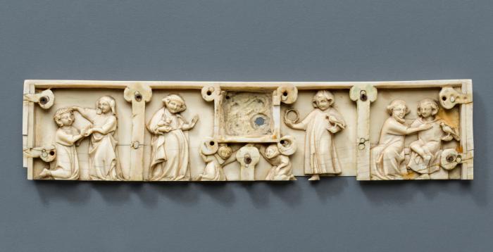 Front panel (fragment of a casket; coffret) (Front)