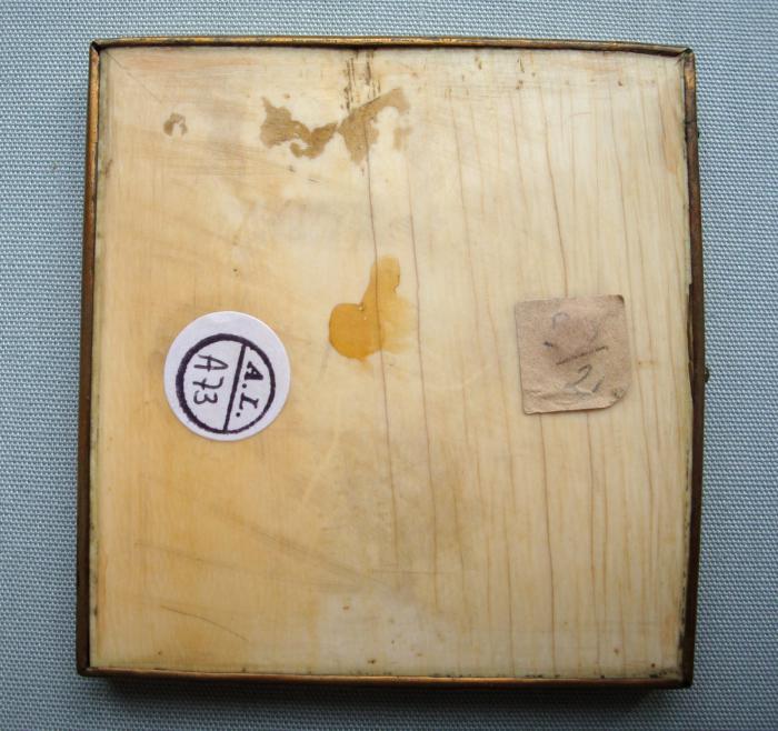 Diptych, 1 register, 3 arches across (plaquette; frise d'arcatures) (Back - wing, right)