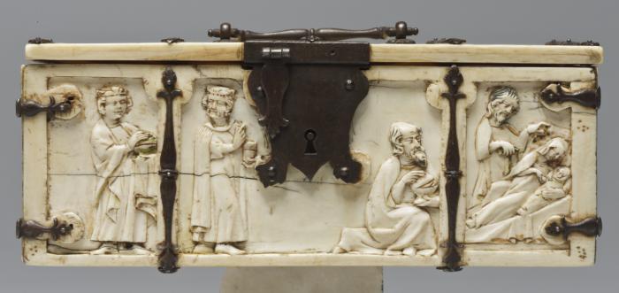 Casket, with arches (coffret; frise d'arcatures; colonnettes) (Body, front)