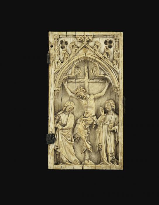 Diptych, 1 register, 1 arch across (plaquette) (Wing, right)