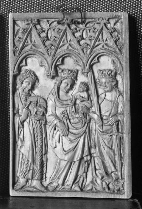 Double-sided panel, 1 register, 3 arches across (frise d'arcatures) (Side 2)